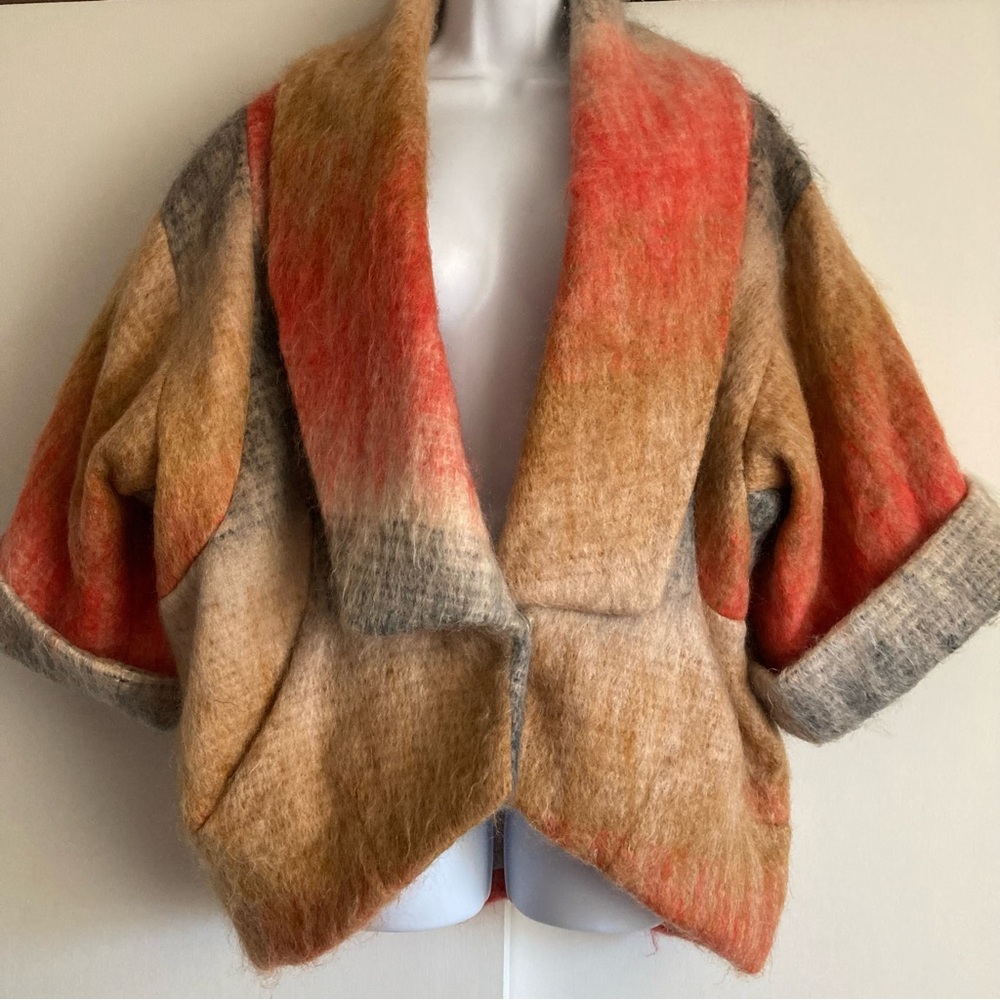 Matthew Williamson Fall 2009 Runway Multicolored Mohair Blend Jacket, UK Sz 6 - Picture 2 of 16